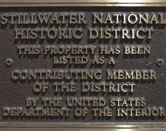Stillwater National Historic District Plaque